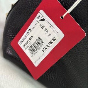 New Valentino pebbled calfskin rockstud tote with tag.